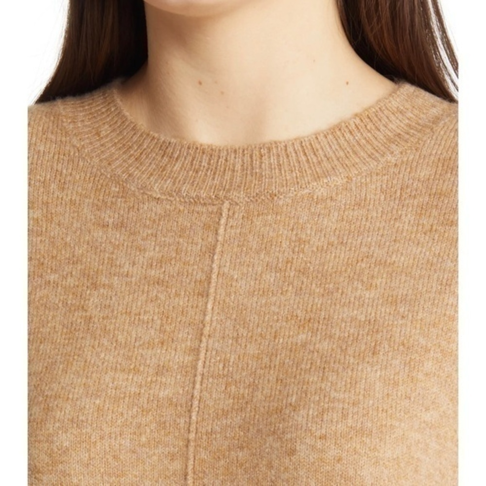Vince Camuto drop sleeve sweater camel XS oversized boyfriend - Picture 5 of 12